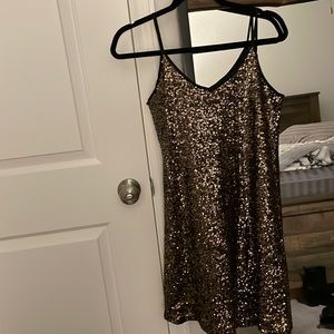 GB Gold Sequin Dress